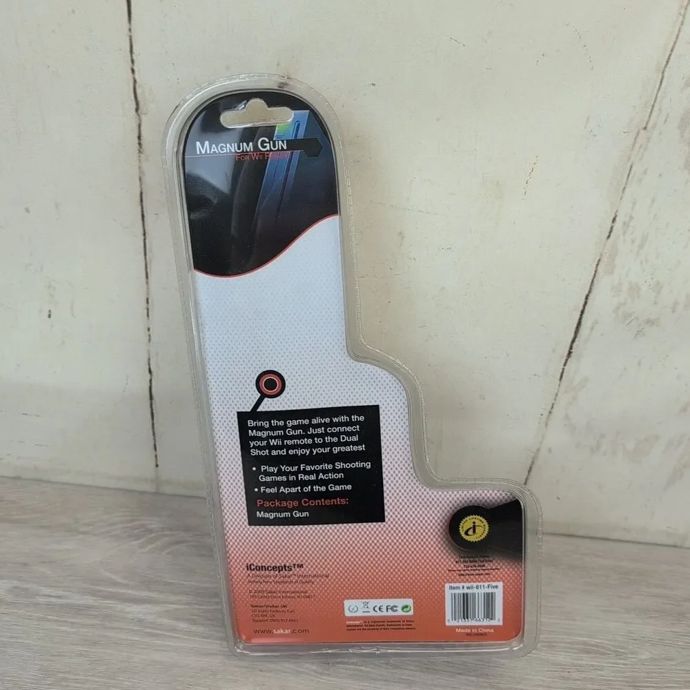 Magnum Gun Nintendo Wii Remote - Use W/ Call of Duty Resident Evil Brand New